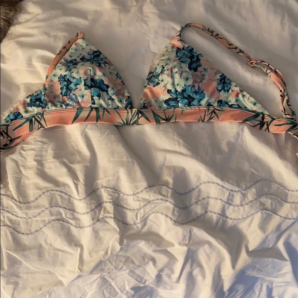 Nicole Miller hydrangea bikini top